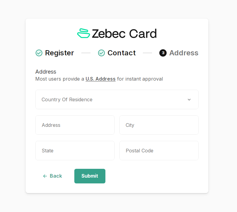 zebec虚拟卡,USDC的无损虚拟卡